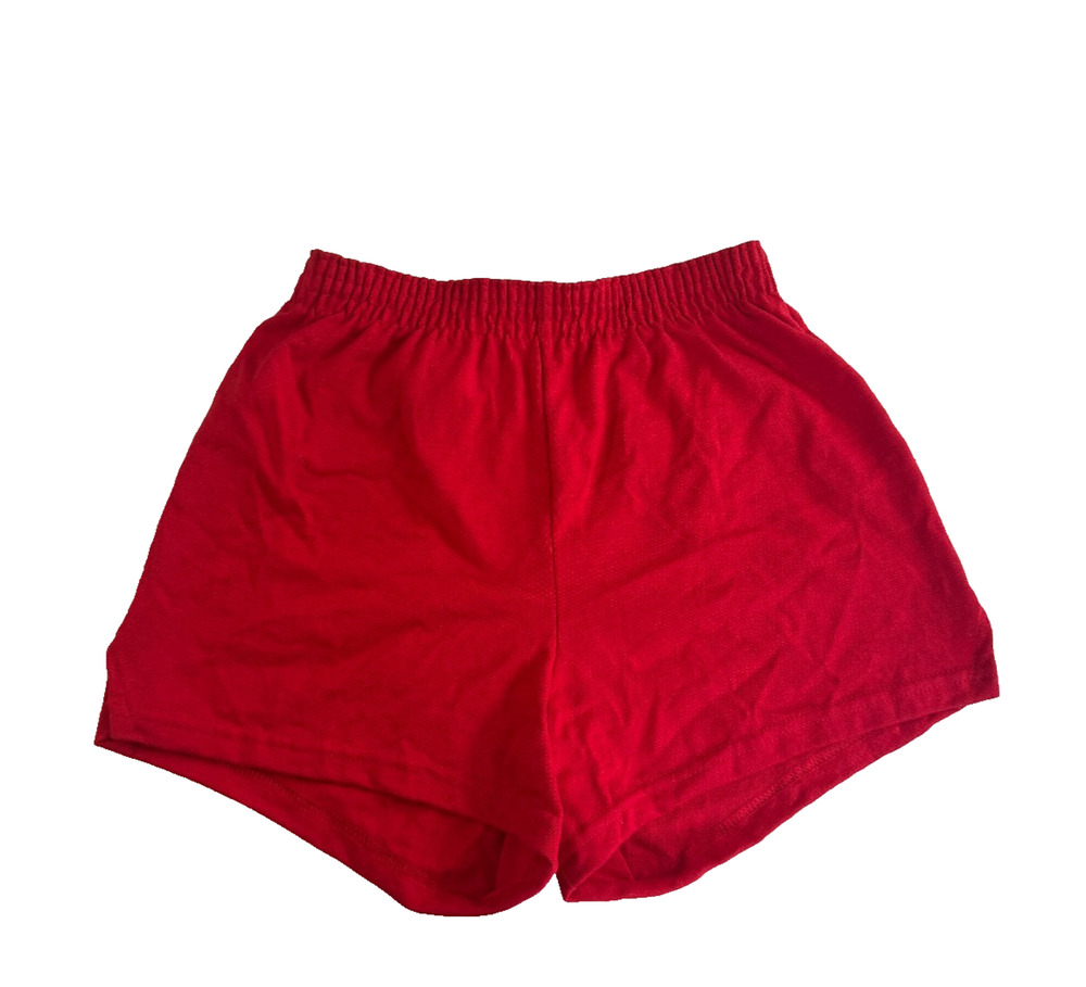 Soffe Girls Athletic Shorts Cheer Gym PE Elastic Waist Activewear Red Size XL 16